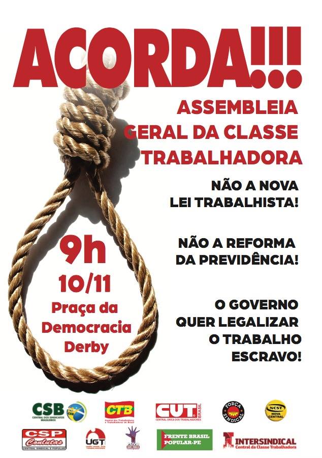Sindfort-PE convoca categoria para Ato Nacional, nesta sexta!