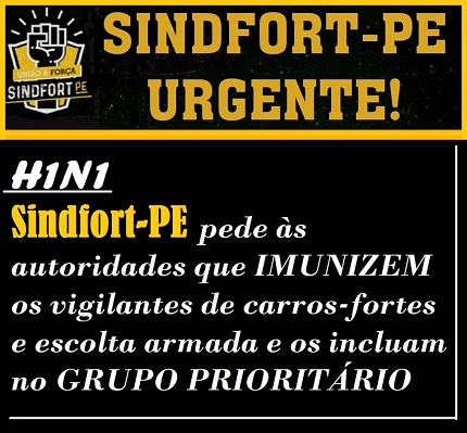 Sindicato faz apelo às autoridades para vacinar os vigilantes